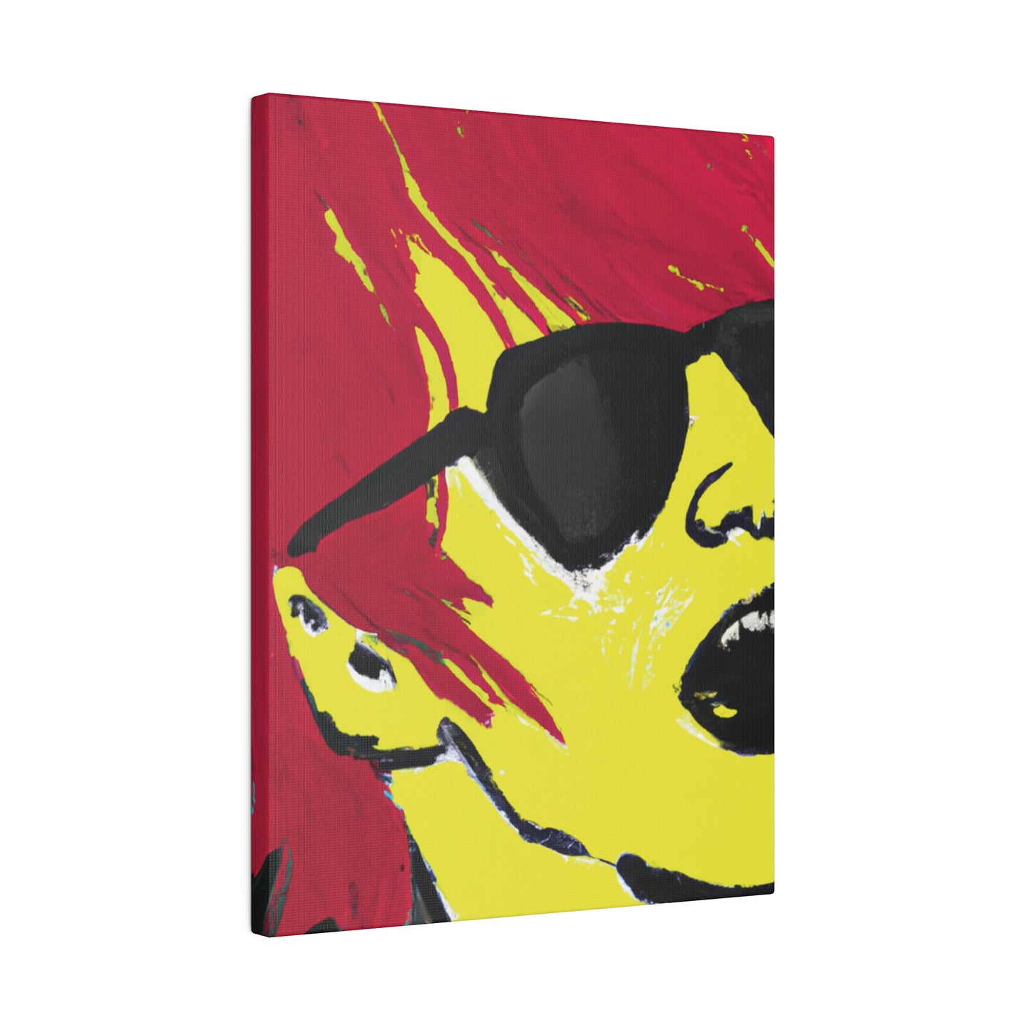 4788K - Rockstar Painting Print | Face | Abstract | Poster | Home Decor | Wall Art | Music Art | Canvas