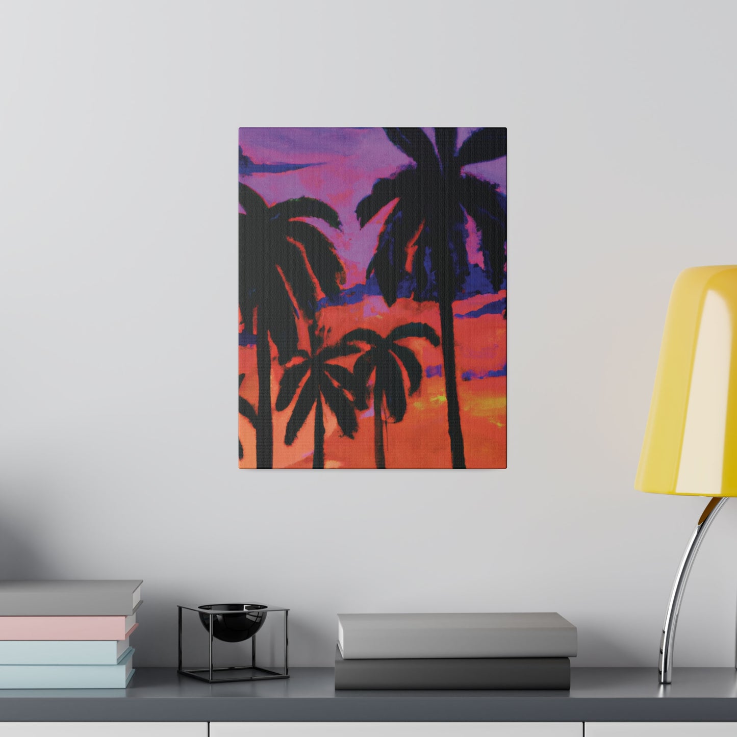 8314G - Miami Beach Sunset Painting Print | Miami | Beach | Sunset | Poster | Home Decor | Wall Art | Canvas