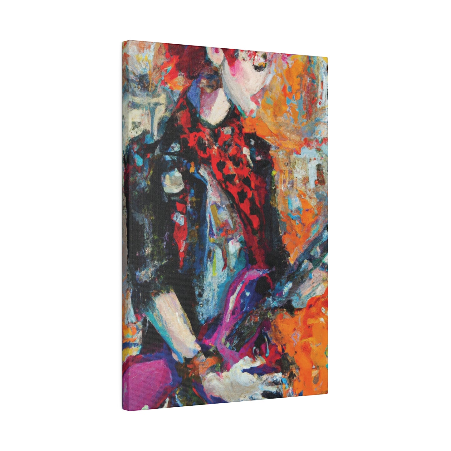 9348Q - Rockstar Oil Painting Style Print | Poster | Home Decor | Wall Art | Music Art | Canvas
