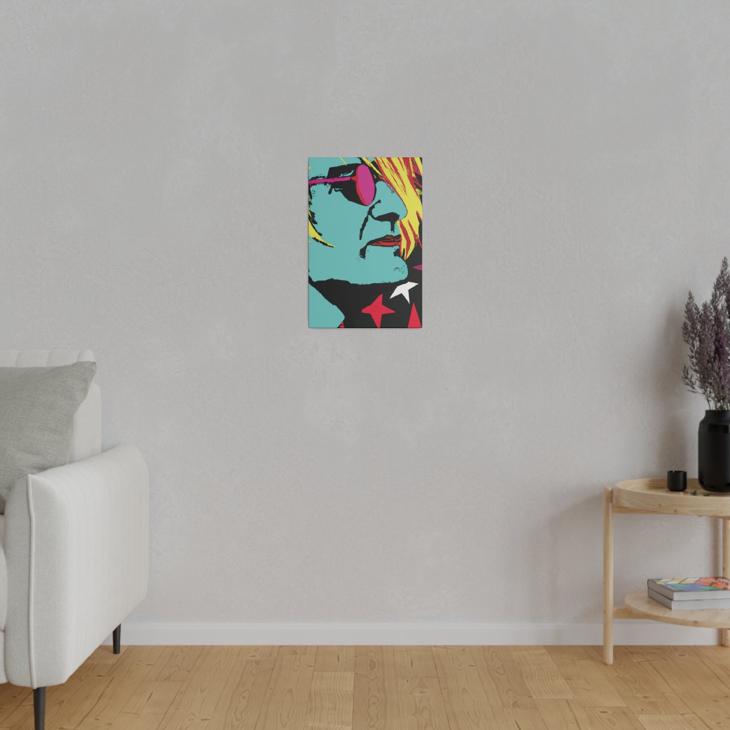 9486Q - Rockstar Painting Print | Face | Abstract | Poster | Home Decor | Wall Art | Music Art | Canvas