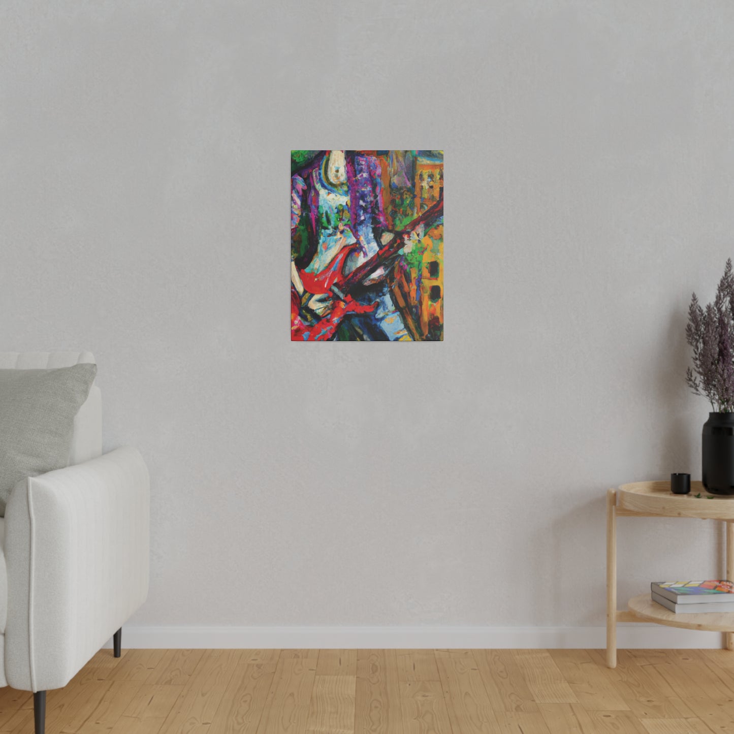 8263J - Rockstar Oil Painting Style Print | Poster | Home Decor | Wall Art | Music Art | Canvas