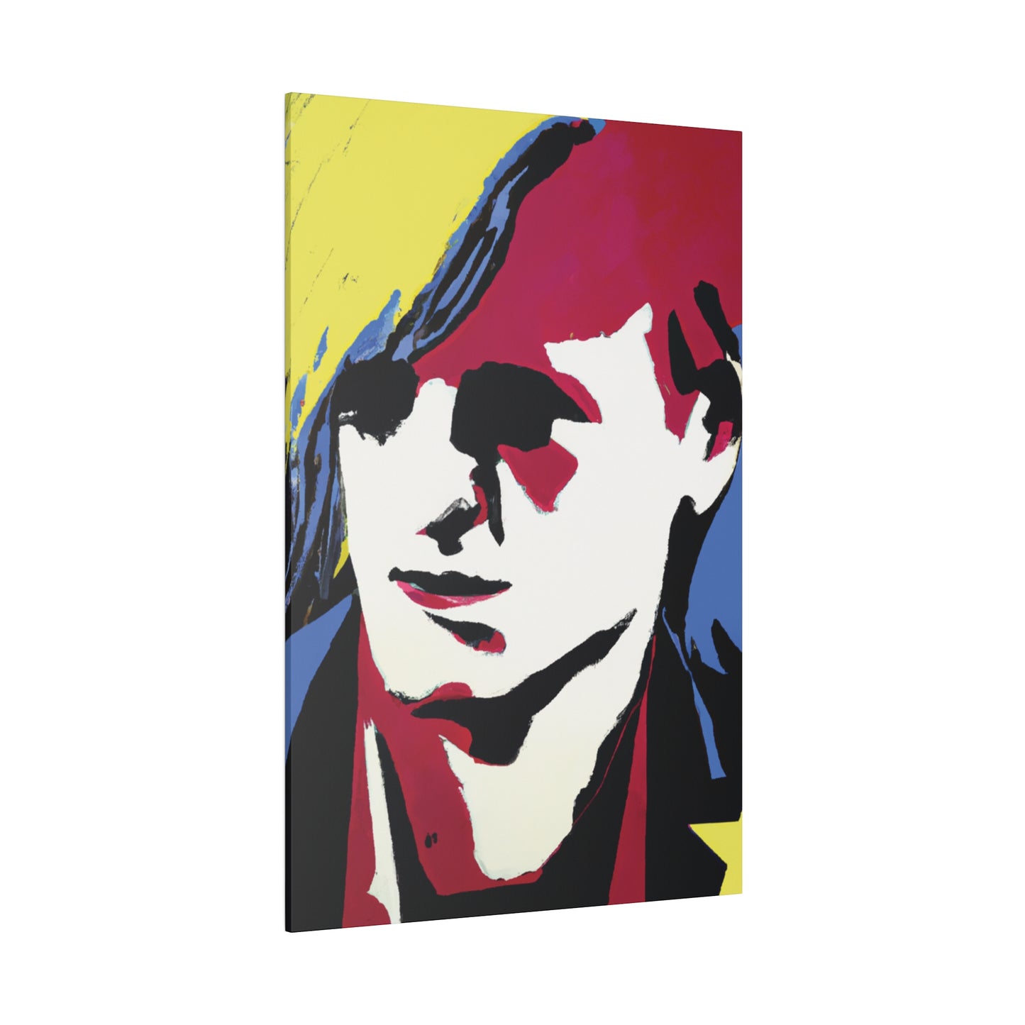 8246E - Rockstar Painting Print | Face | Abstract | Poster | Home Decor | Wall Art | Music Art | Canvas