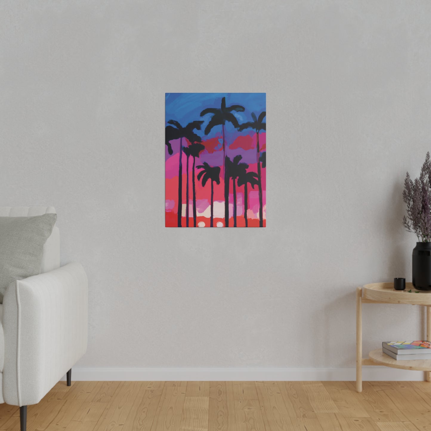 7245Y - Miami Beach Sunset Painting Print | Miami | Beach | Sunset | Poster | Home Decor | Wall Art | Canvas