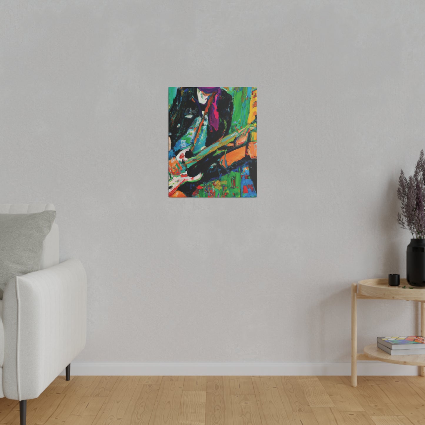 6595X - Rockstar Oil Painting Style Print | Poster | Home Decor | Wall Art | Music Art | Canvas