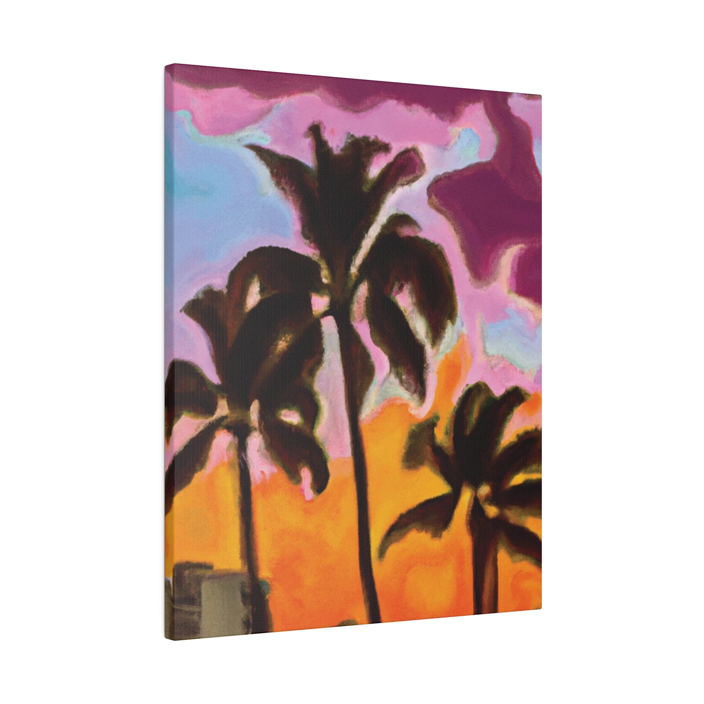 6721C - Miami Beach Sunset Painting Print | Miami | Beach | Sunset | Poster | Home Decor | Wall Art | Canvas