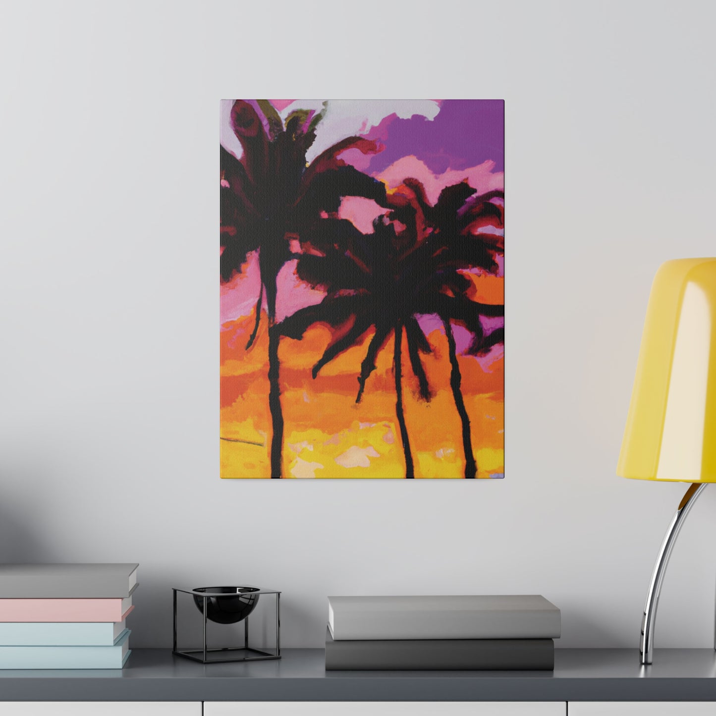 8367T - Miami Beach Sunset Painting Print | Miami | Beach | Sunset | Poster | Home Decor | Wall Art | Canvas