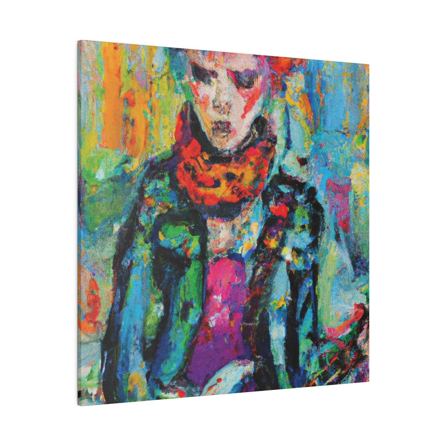 9432X - Rockstar Oil Painting Style Print | Poster | Home Decor | Wall Art | Music Art | Canvas