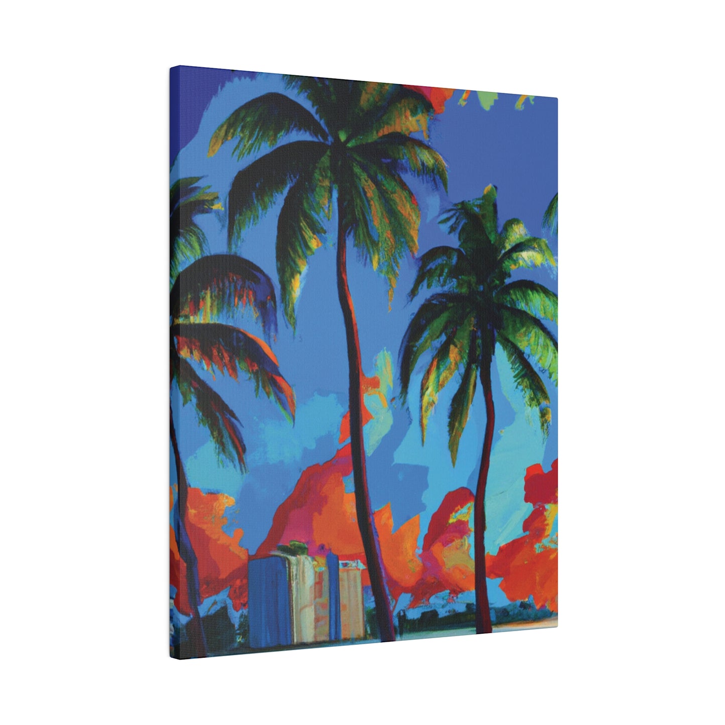 7382G - Miami Beach Sunset Painting Print | Miami | Beach | Sunset | Poster | Home Decor | Wall Art | Canvas