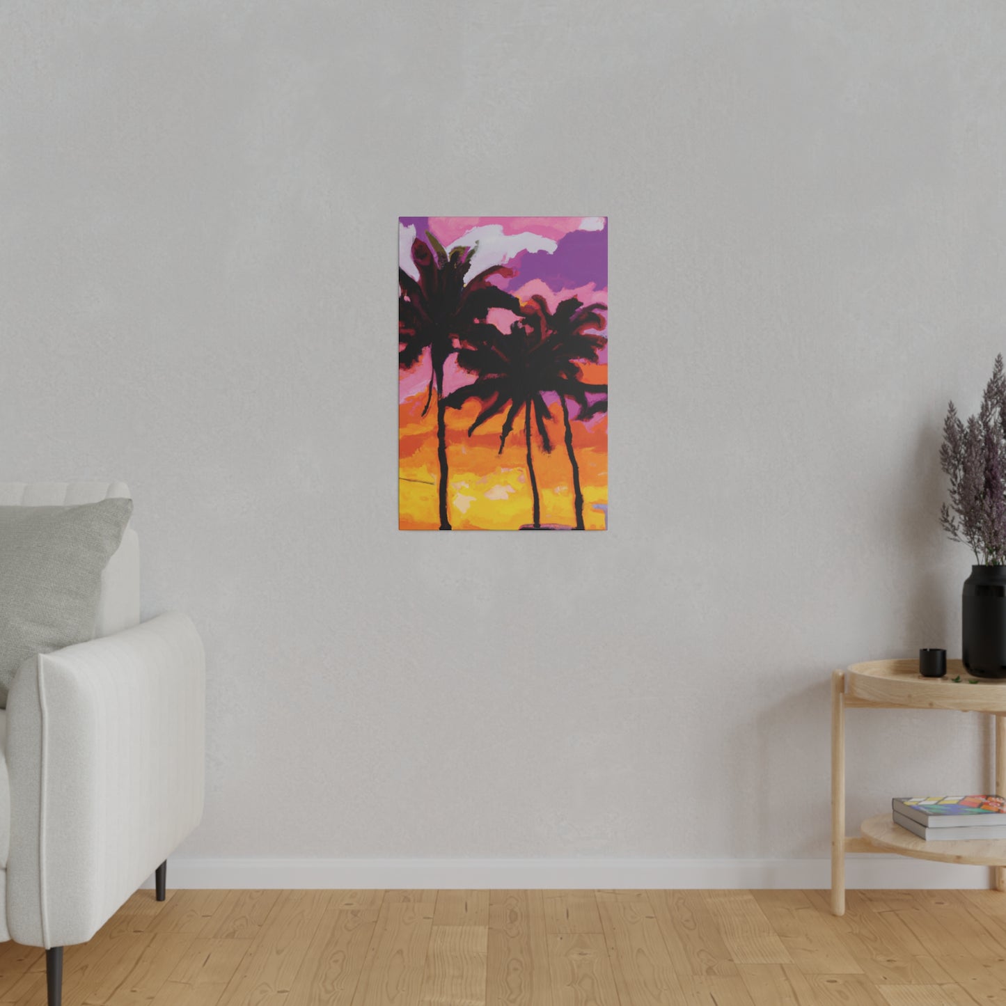 8367T - Miami Beach Sunset Painting Print | Miami | Beach | Sunset | Poster | Home Decor | Wall Art | Canvas