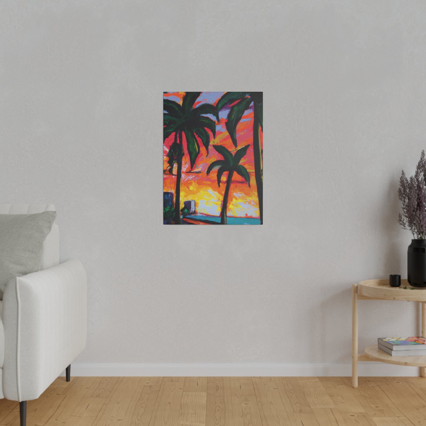 5471R - Miami Beach Sunset Painting Print | Miami | Beach | Sunset | Poster | Home Decor | Wall Art | Canvas