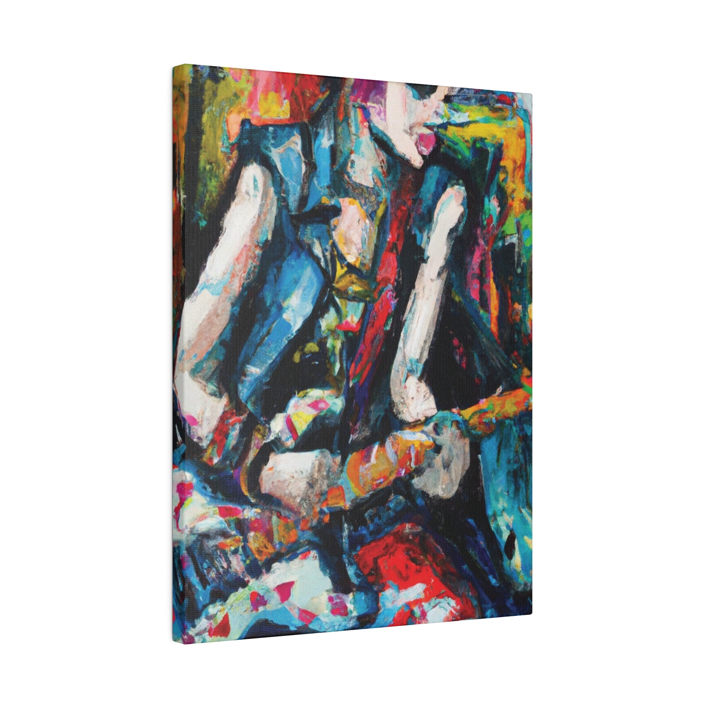 4521T - Rockstar Oil Painting Style Print | Poster | Home Decor | Wall Art | Music Art | Canvas