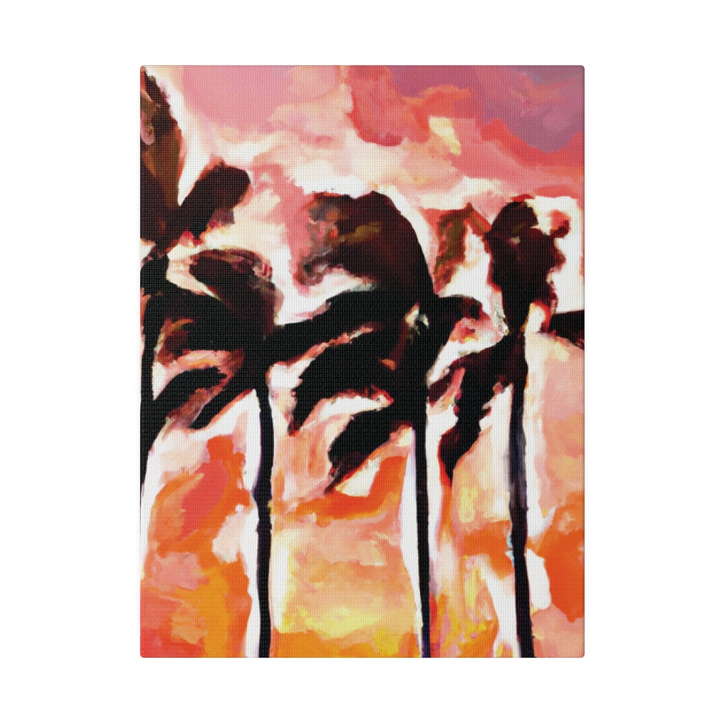 6129V - Miami Beach Sunset Painting Print | Miami | Beach | Sunset | Poster | Home Decor | Wall Art | Canvas