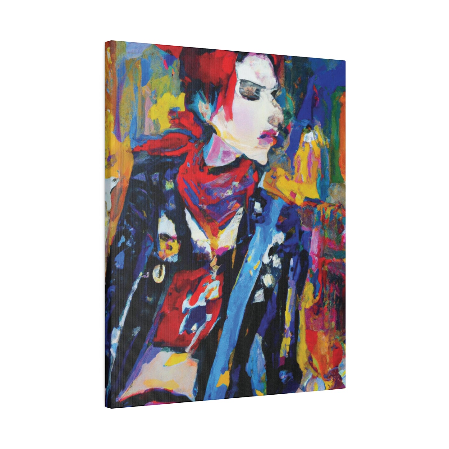8996X - Rockstar Oil Painting Style Print | Poster | Home Decor | Wall Art | Music Art | Canvas