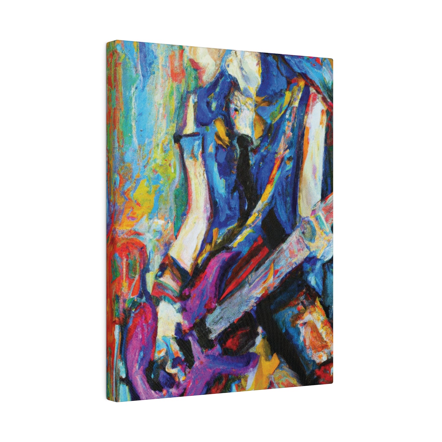 3886Z - Rockstar Oil Painting Style Print | Poster | Home Decor | Wall Art | Music Art | Canvas