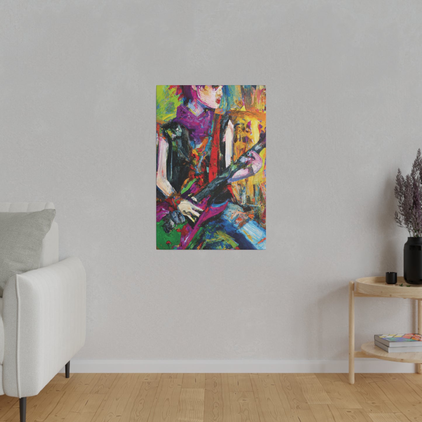 3088A - Rockstar Oil Painting Style Print | Poster | Home Decor | Wall Art | Music Art | Canvas