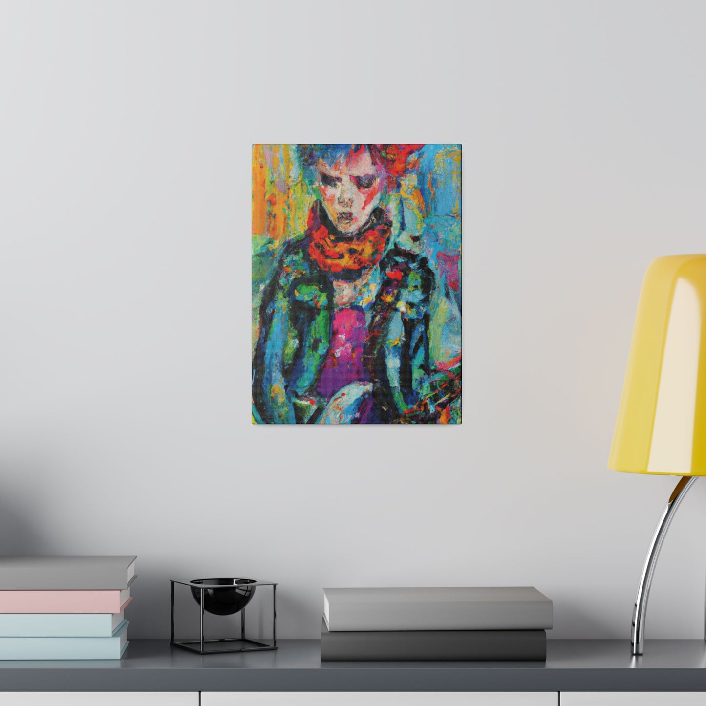 9432X - Rockstar Oil Painting Style Print | Poster | Home Decor | Wall Art | Music Art | Canvas