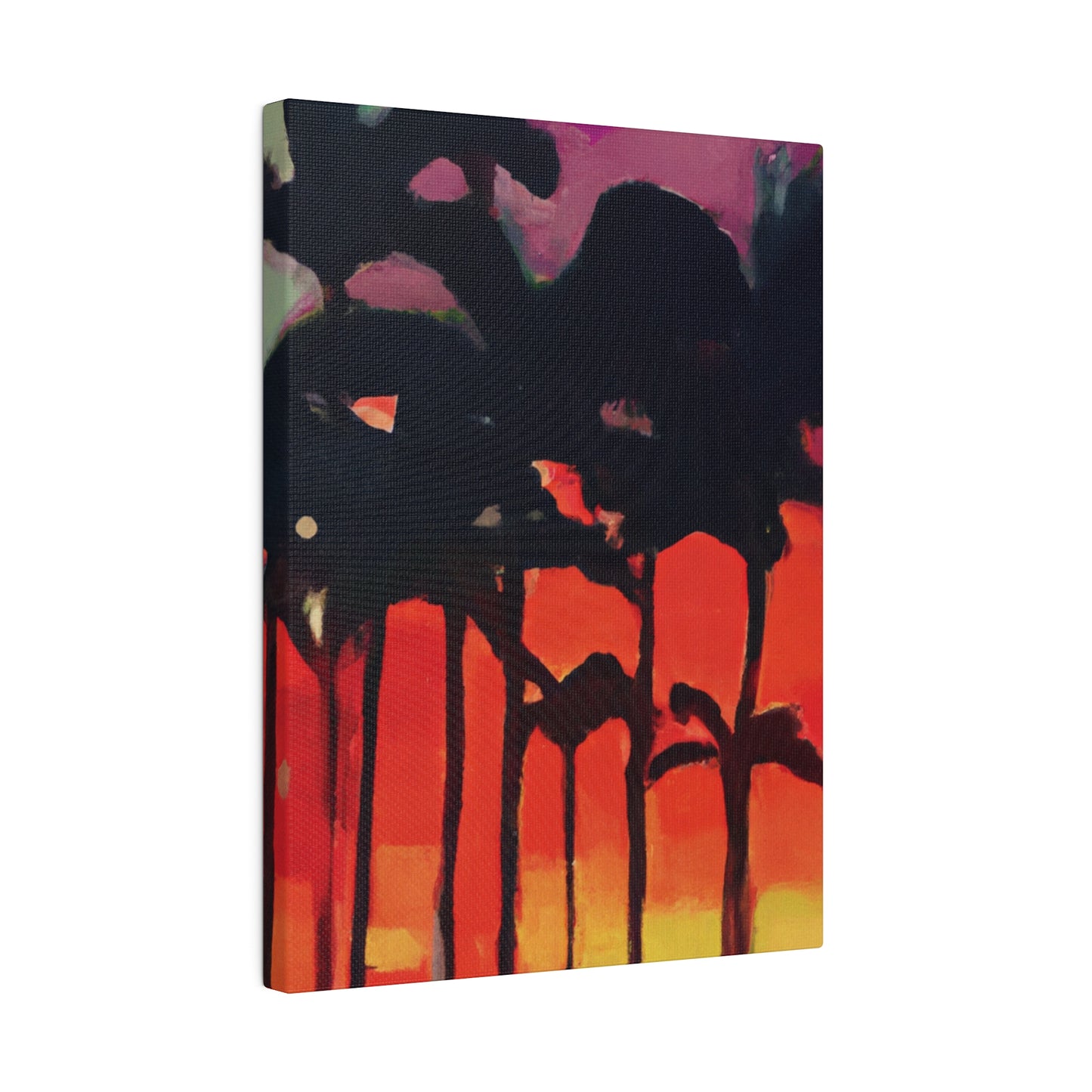 9653K - Miami Beach Sunset Painting Print | Miami | Beach | Sunset | Poster | Home Decor | Wall Art | Canvas