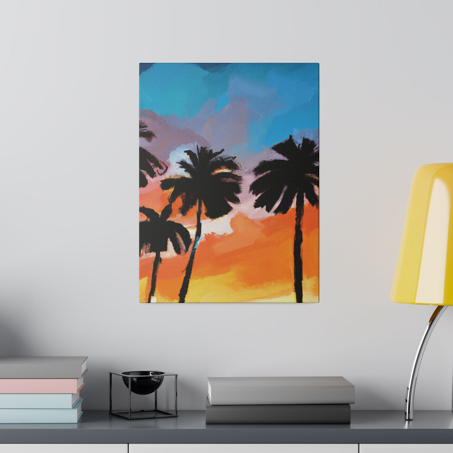 7010V - Miami Beach Sunset Painting Print | Miami | Beach | Sunset | Poster | Home Decor | Wall Art | Canvas