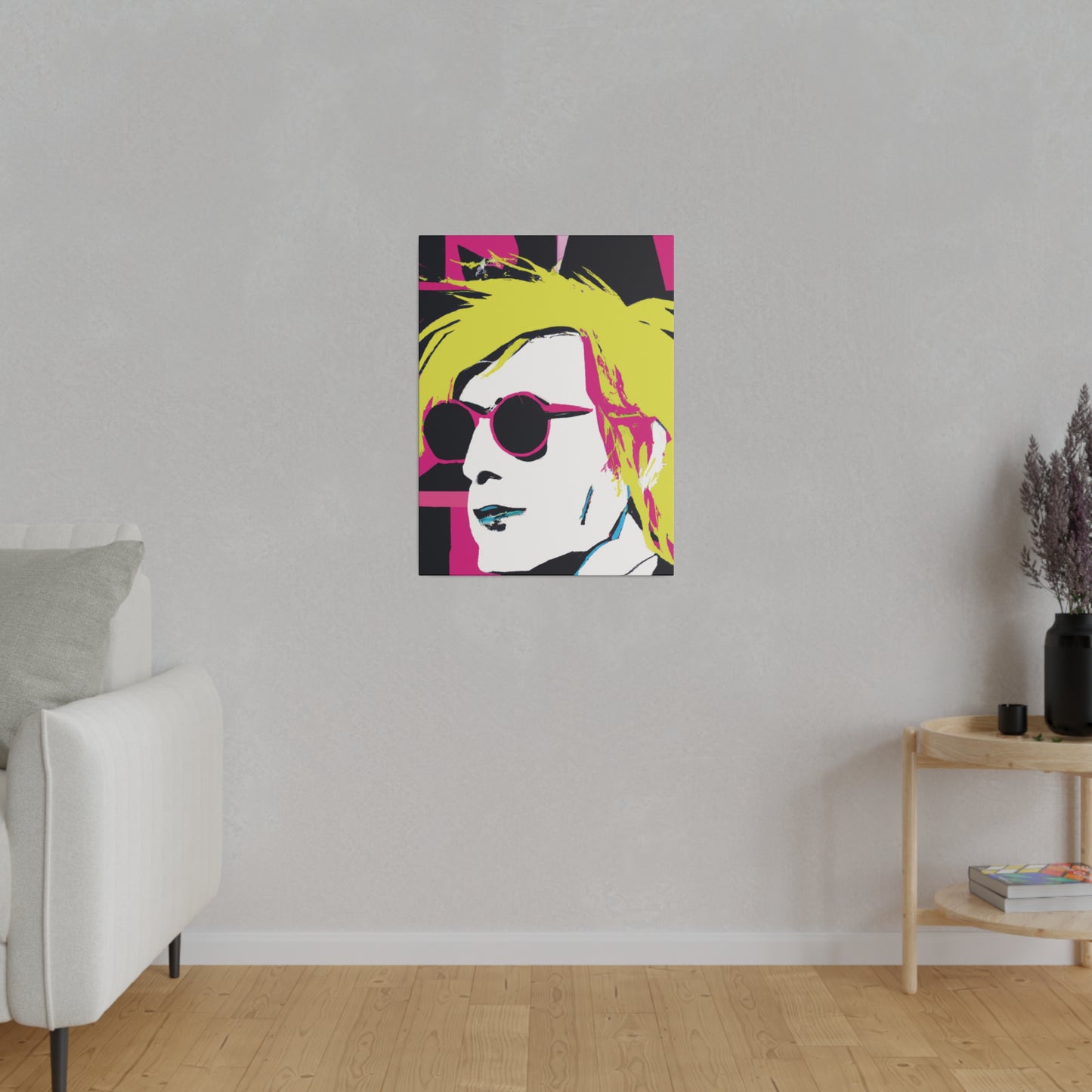 4231W - Rockstar Painting Print | Face | Abstract | Poster | Home Decor | Wall Art | Music Art | Canvas