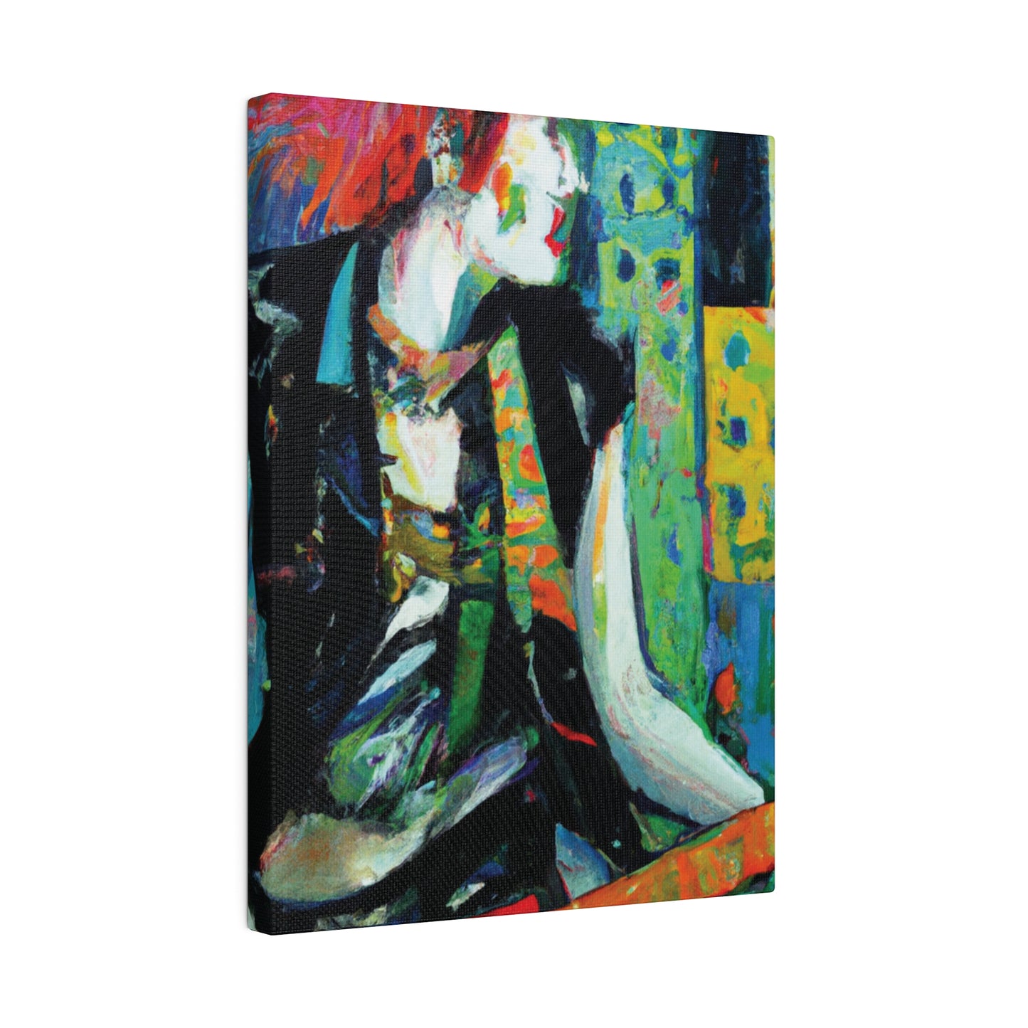 8726V - Rockstar Oil Painting Style Print | Poster | Home Decor | Wall Art | Music Art | Canvas