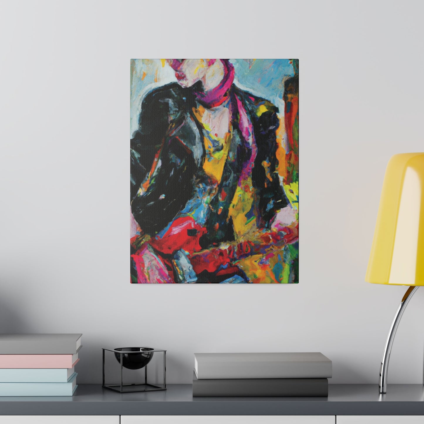 8178F - Rockstar Oil Painting Style Print | Poster | Home Decor | Wall Art | Music Art | Canvas