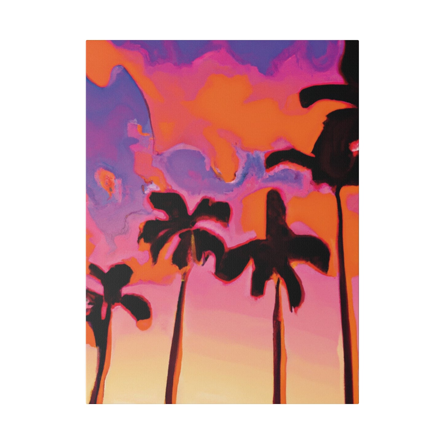 7182U - Miami Beach Sunset Painting Print | Miami | Beach | Sunset | Poster | Home Decor | Wall Art | Canvas