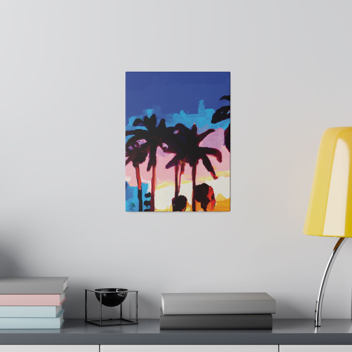 9453C - Miami Beach Sunset Painting Print | Miami | Beach | Sunset | Poster | Home Decor | Wall Art | Canvas