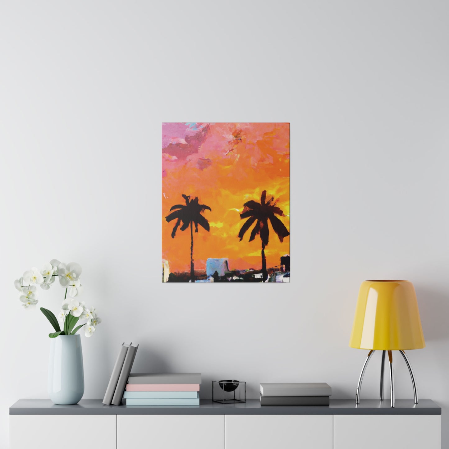 2759A - Miami Beach Sunset Painting Print | Miami | Beach | Sunset | Poster | Home Decor | Wall Art | Canvas