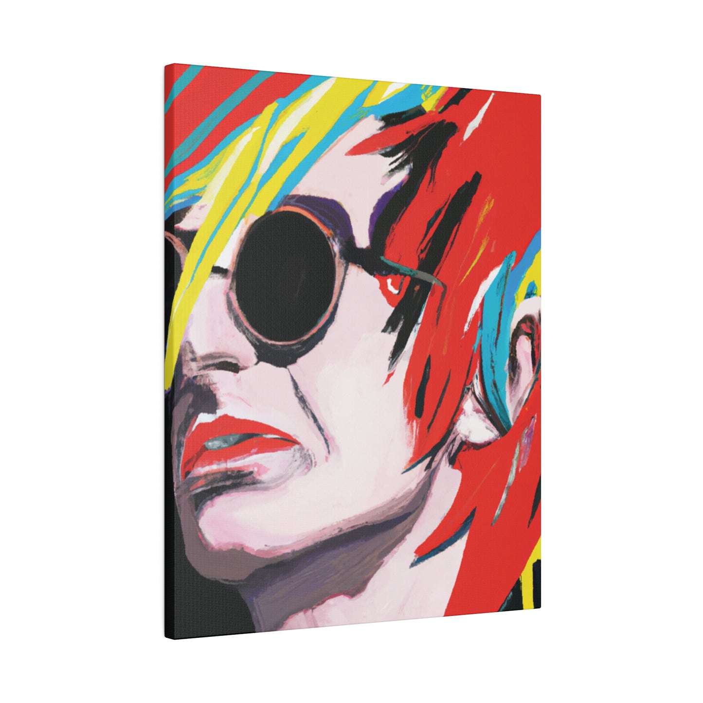 9573V - Rockstar Painting Print | Face | Abstract | Poster | Home Decor | Wall Art | Music Art | Canvas