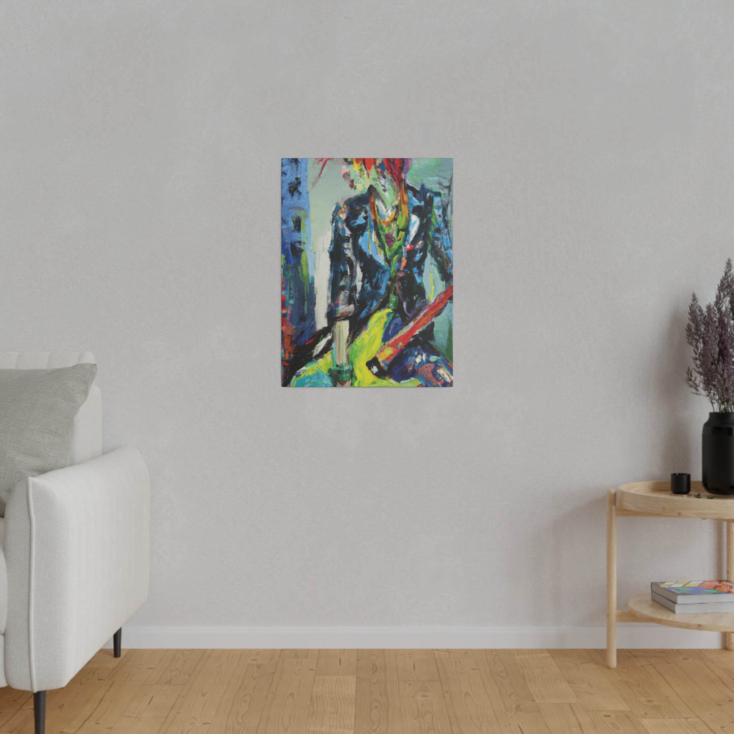 5111Y - Rockstar Oil Painting Style Print | Poster | Home Decor | Wall Art | Music Art | Canvas