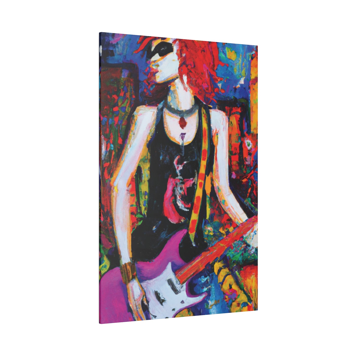 9648D - Rockstar Oil Painting Style Print | Poster | Home Decor | Wall Art | Music Art | Canvas