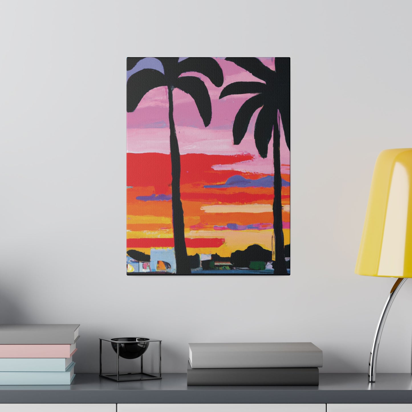 8284X - Miami Beach Sunset Painting Print | Miami | Beach | Sunset | Poster | Home Decor | Wall Art | Canvas