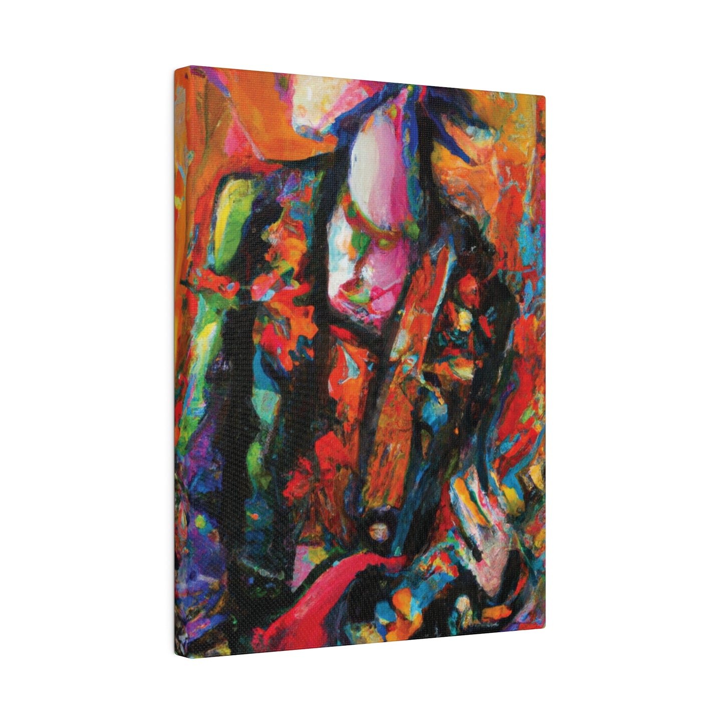 8245G - Rockstar Oil Painting Style Print | Poster | Home Decor | Wall Art | Music Art | Canvas