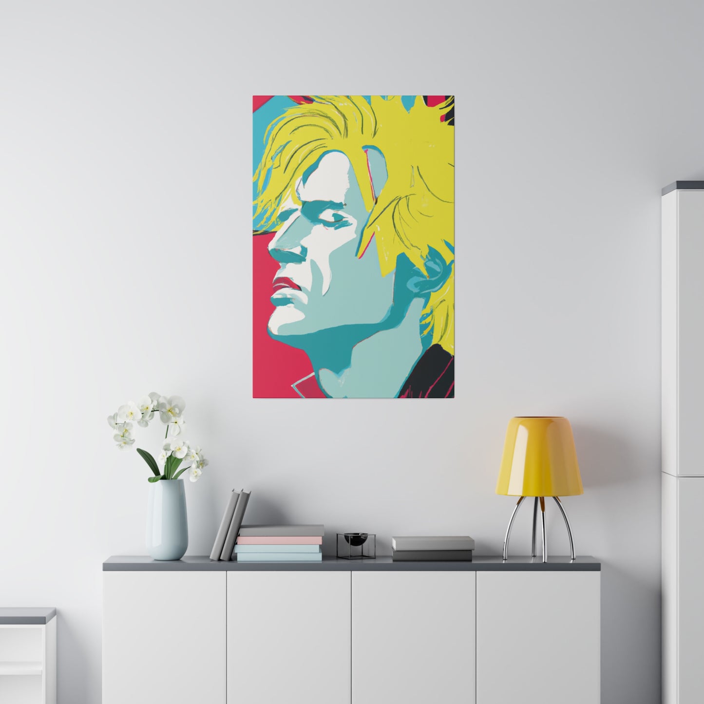 8672J - Rockstar Painting Print | Face | Abstract | Poster | Home Decor | Wall Art | Music Art | Canvas