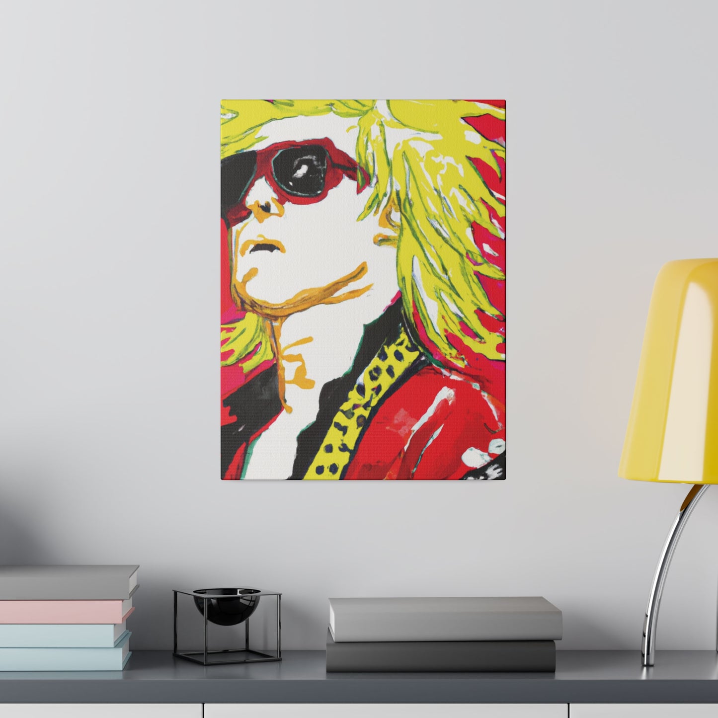 7382Z - Rockstar Painting Print | Face | Abstract | Poster | Home Decor | Wall Art | Music Art | Canvas