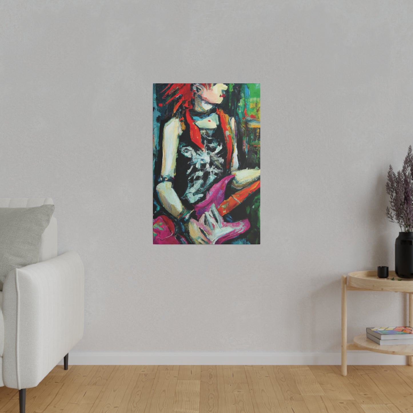 7134X - Rockstar Oil Painting Style Print | Poster | Home Decor | Wall Art | Music Art | Canvas