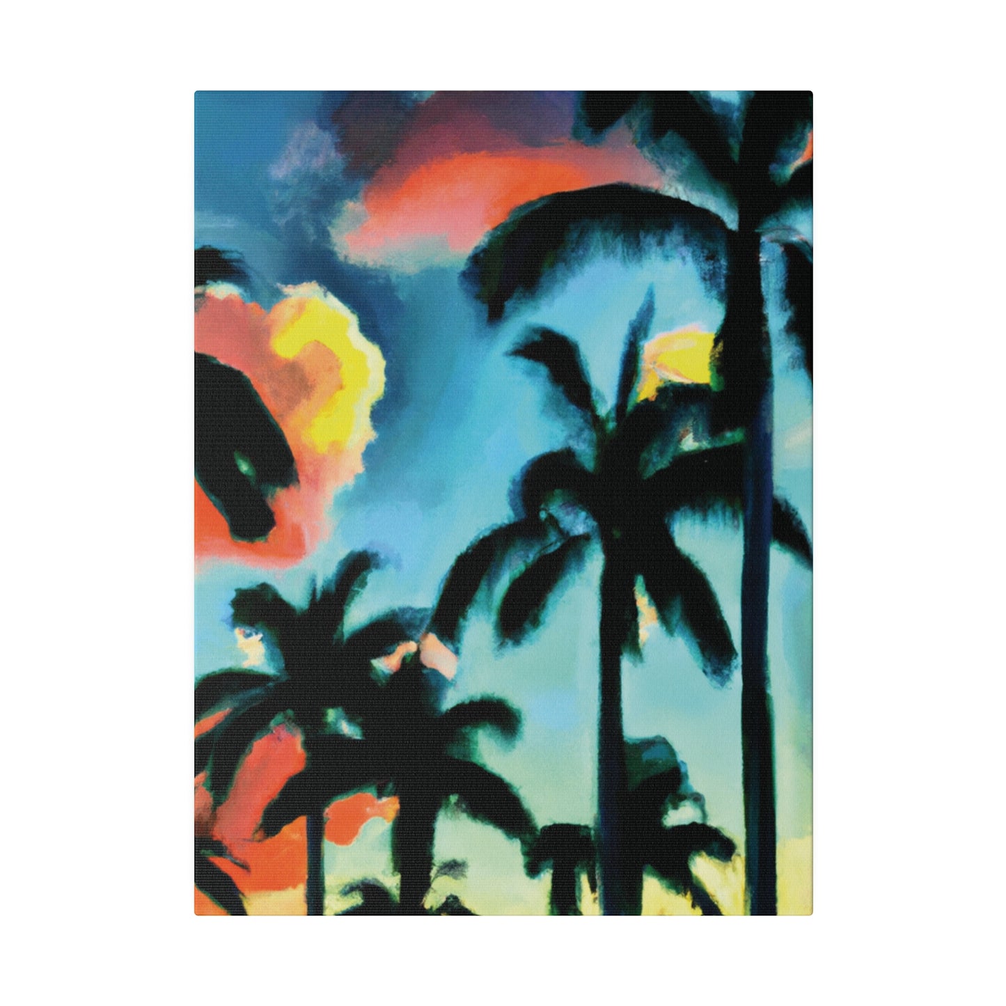 8724W - Miami Beach Sunset Painting Print | Miami | Beach | Sunset | Poster | Home Decor | Wall Art | Canvas