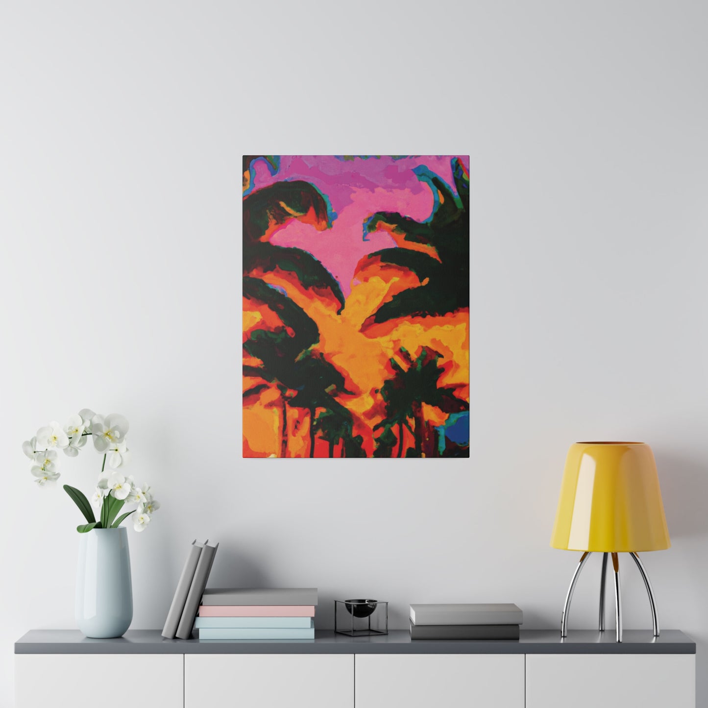 223L - Miami Beach Sunset Painting Print | Miami | Beach | Sunset | Poster | Home Decor | Wall Art | Canvas