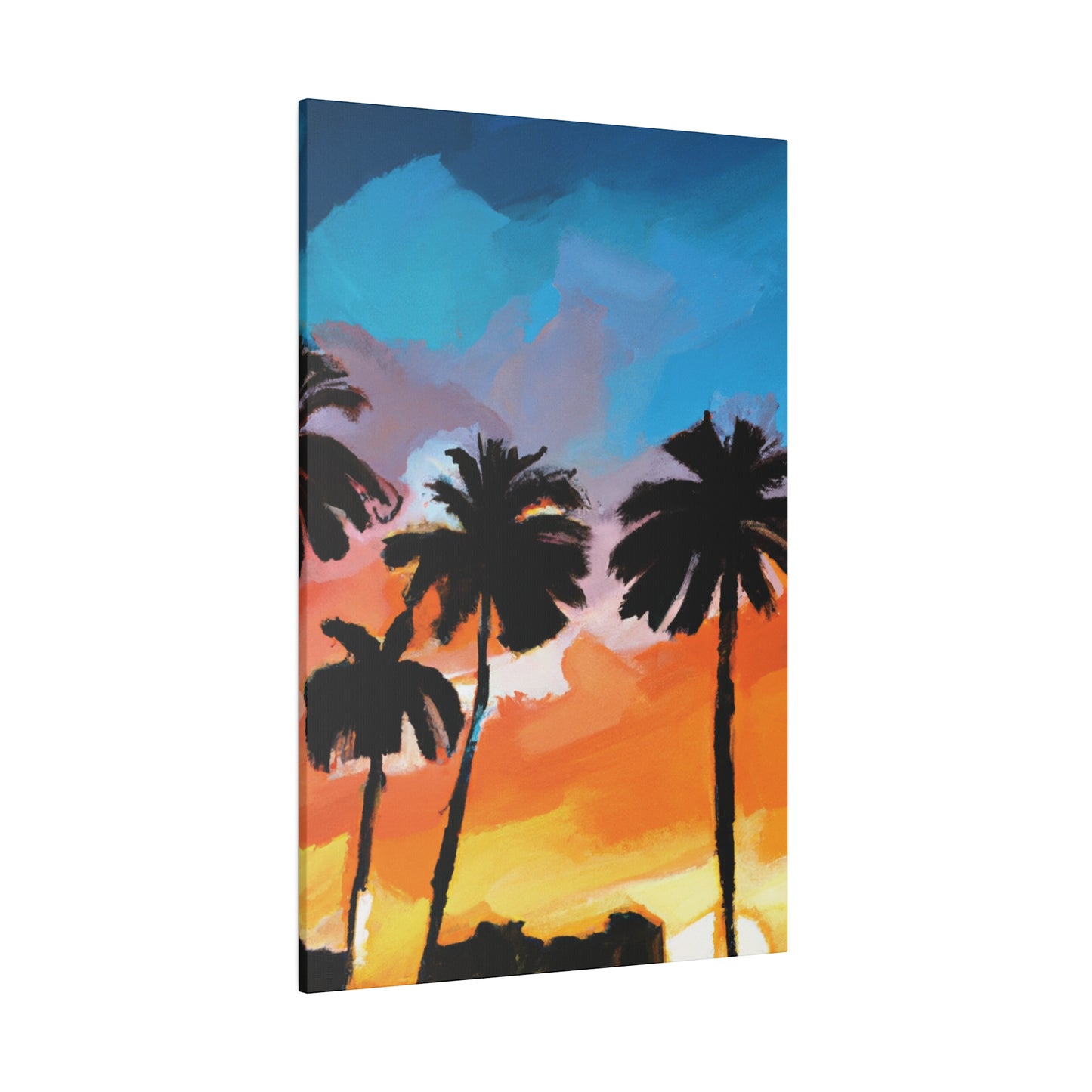 7010V - Miami Beach Sunset Painting Print | Miami | Beach | Sunset | Poster | Home Decor | Wall Art | Canvas