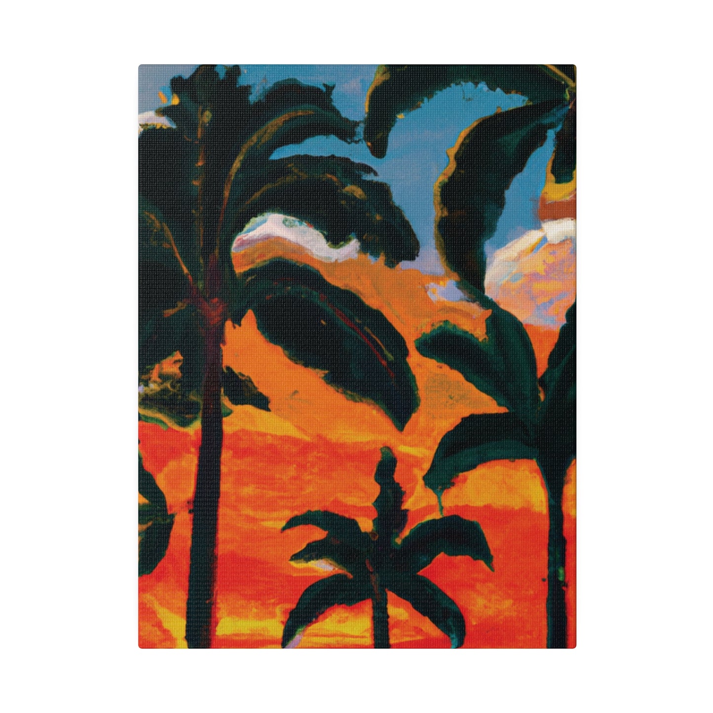 3782G - Miami Beach Sunset Painting Print | Miami | Beach | Sunset | Poster | Home Decor | Wall Art | Canvas