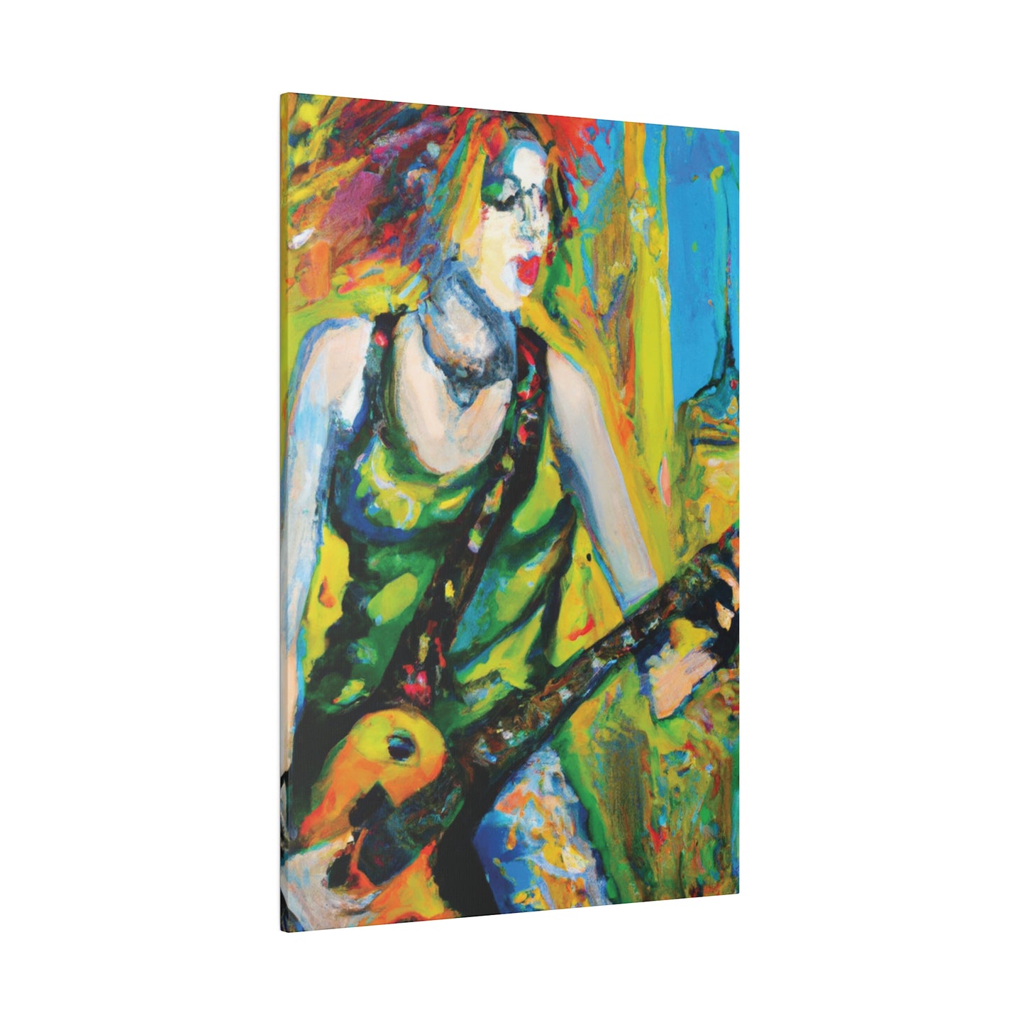 4713C - Rockstar Oil Painting Style Print | Poster | Home Decor | Wall Art | Music Art | Canvas