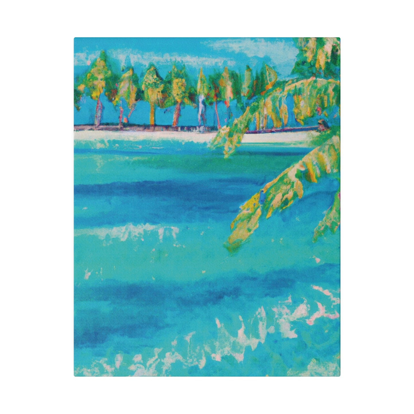 6000X - Bahamas Ocean Painting Print | Bahamas | Ocean | Beach | Poster | Home Decor | Wall Art | Canvas