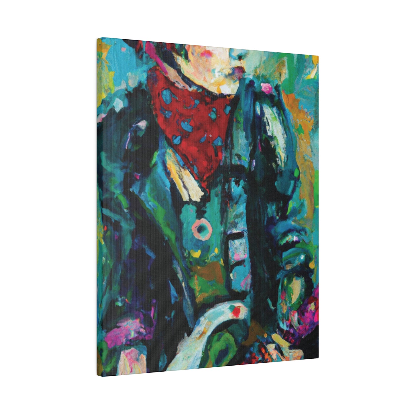 7263A - Rockstar Oil Painting Style Print | Poster | Home Decor | Wall Art | Music Art | Canvas