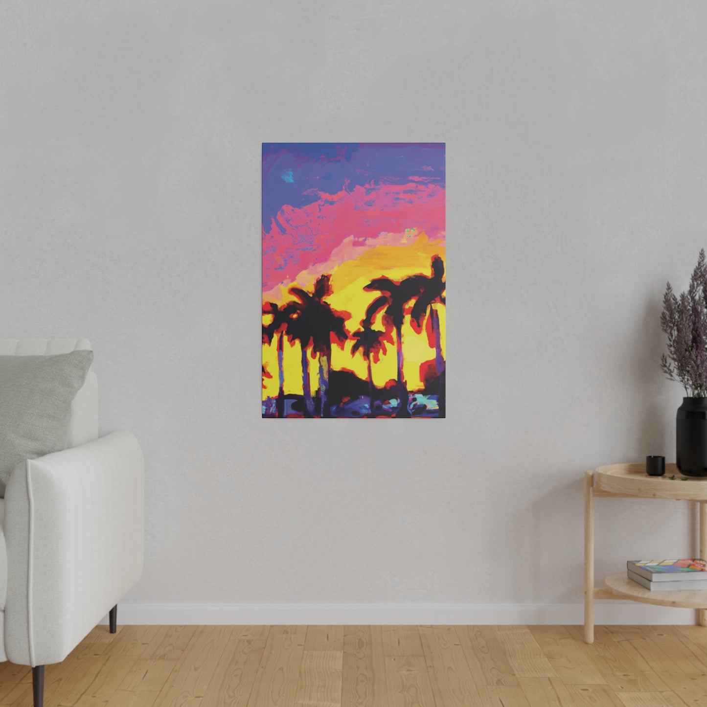 9284G - Miami Beach Sunset Painting Print | Miami | Beach | Sunset | Poster | Home Decor | Wall Art | Canvas