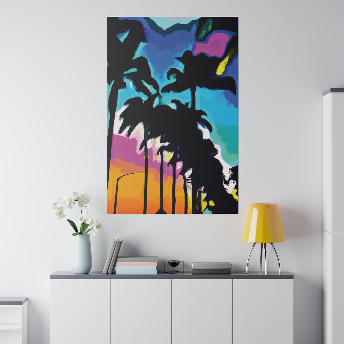 1893Z - Miami Beach Sunset Painting Print | Miami | Beach | Sunset | Poster | Home Decor | Wall Art | Canvas