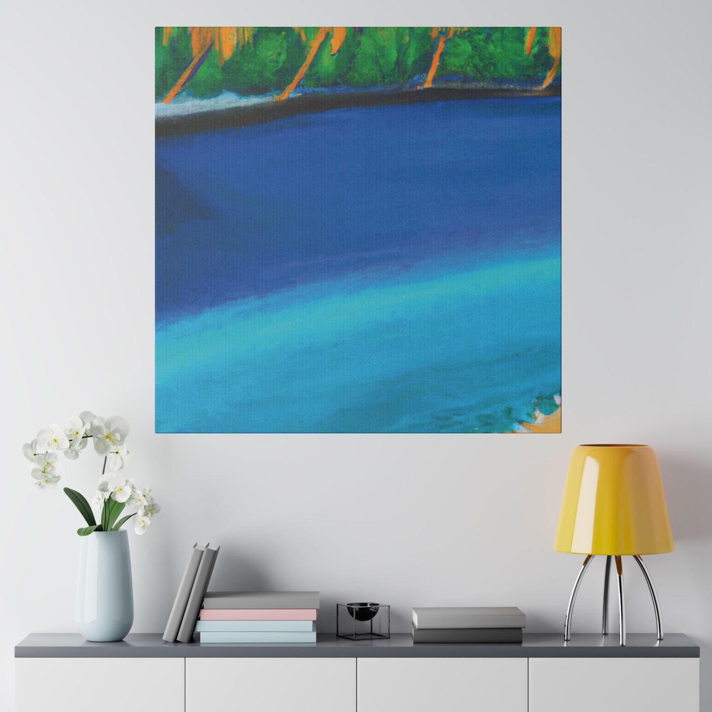 4195T - Bahamas Ocean Painting Print | Bahamas | Ocean | Beach | Poster | Home Decor | Wall Art | Canvas