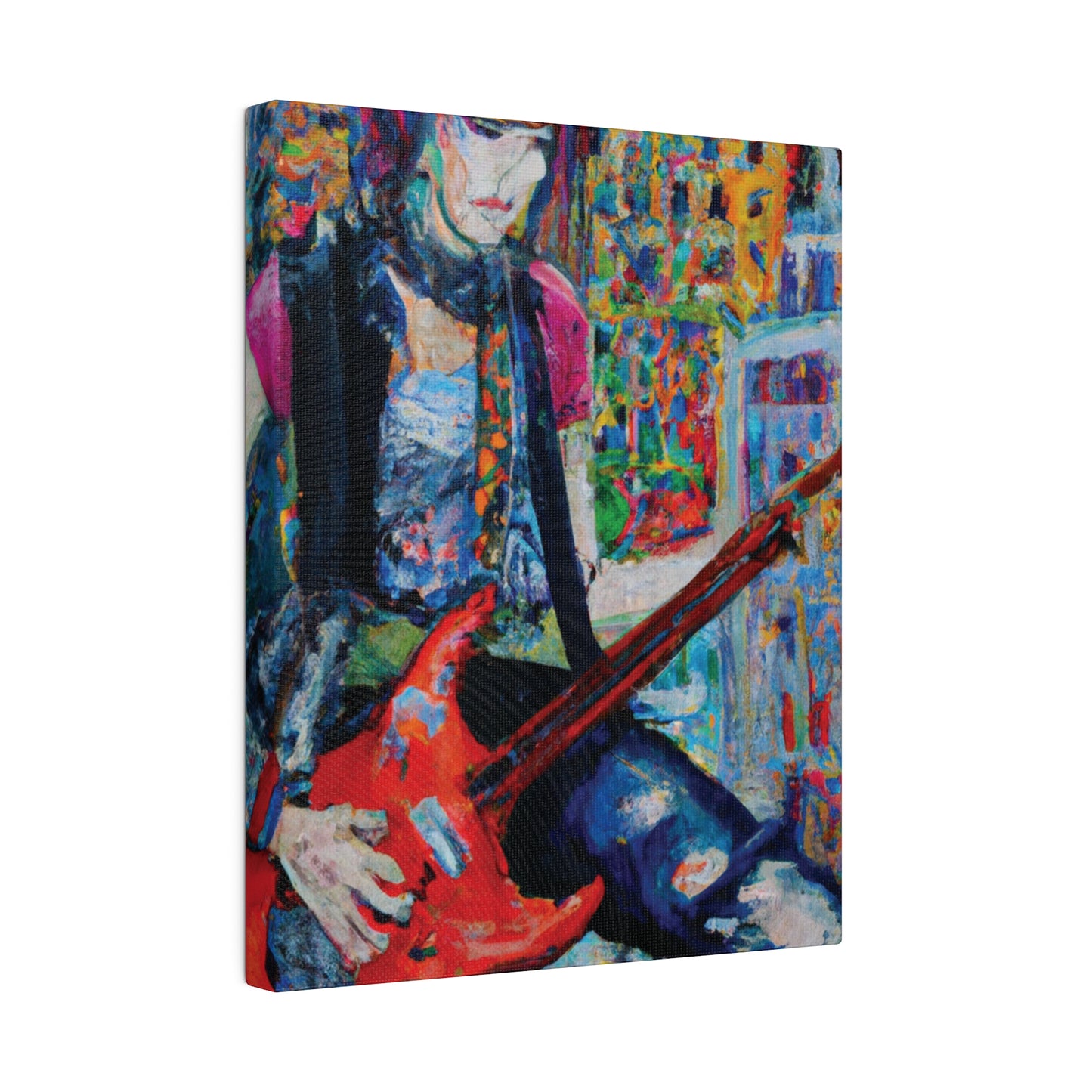 7661H - Rockstar Oil Painting Style Print | Poster | Home Decor | Wall Art | Music Art | Canvas