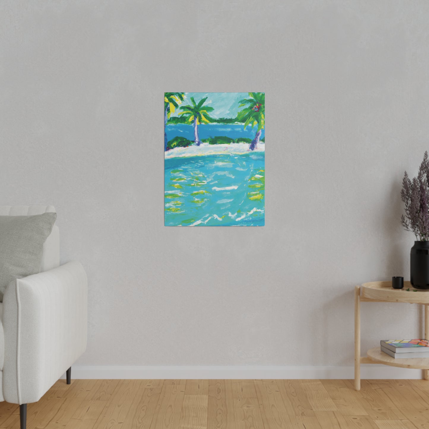 9256K - Bahamas Ocean Painting Print | Bahamas | Ocean | Beach | Poster | Home Decor | Wall Art | Canvas