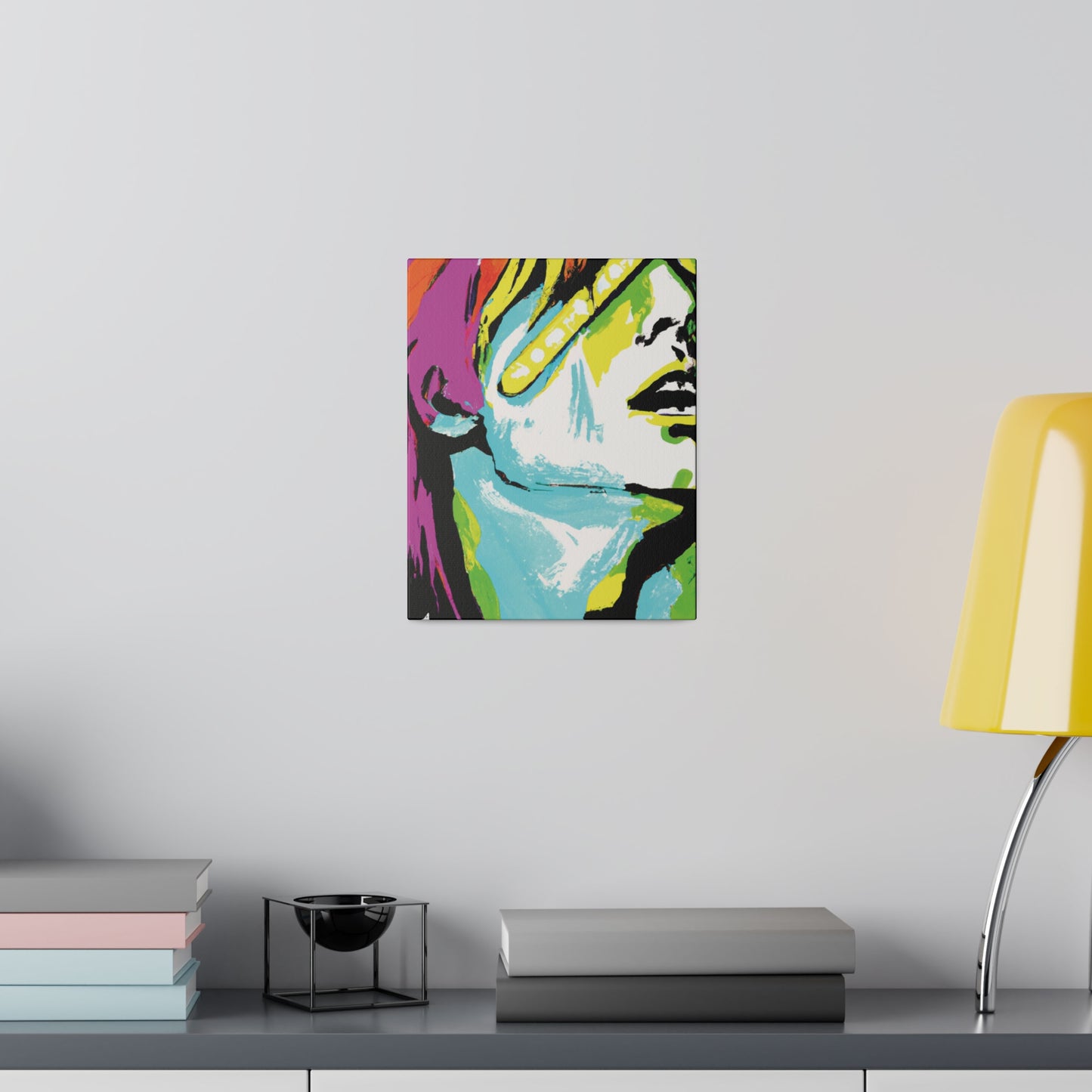 2120E - Rockstar Painting Print | Face | Abstract | Poster | Home Decor | Wall Art | Music Art | Canvas