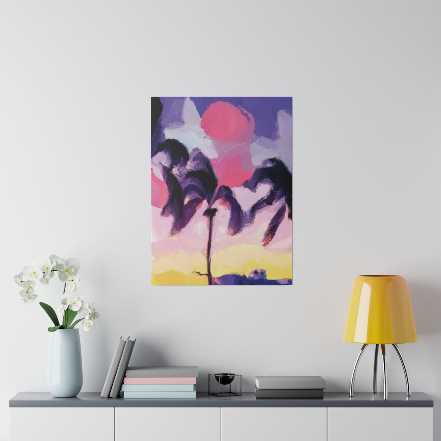 8189L - Miami Beach Sunset Painting Print | Miami | Beach | Sunset | Poster | Home Decor | Wall Art | Canvas